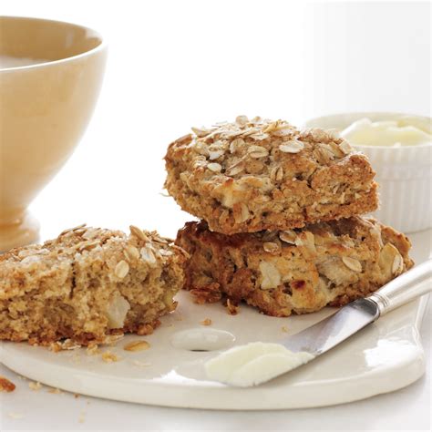 Apple and Oat Scones with Cinnamon and Nutmeg