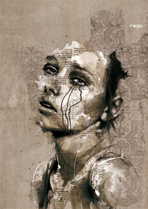 Inspiring Illustrations Experimental portraits of...