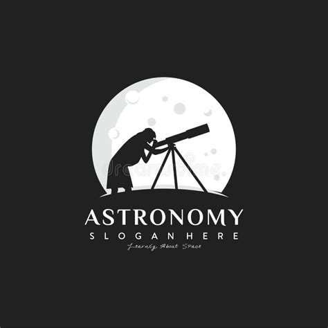 Abstract Astronomy Girl Silhouette in the Moon Background Logo Vector ...