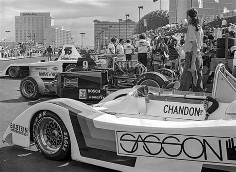 Caesars Palace Grand Prix - Cars are lined up during the 1982 Caesars Palace Grand ... - Las ...