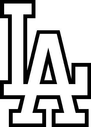 Dodgers Baseball Logo Coloring Page Coloring Pages