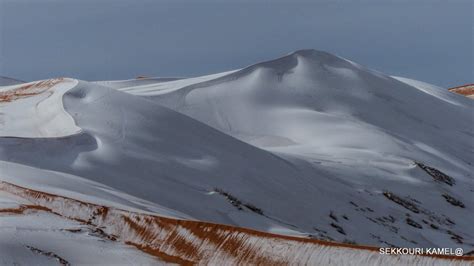 Rare snow covers the Sahara Desert in Algeria - Second year in a row after 40 years of absence ...