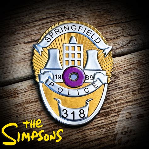 BADGE - Springfield Police Department Badge - The Simpsons – GHOST PATCH