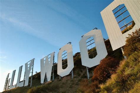 Close up of the Hollywood Sign as the sun going down... | Hollywood sign, Natural landmarks ...