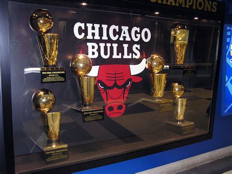 Chicago Bulls Six Championship Trophies | The Bulls Champion… | Flickr