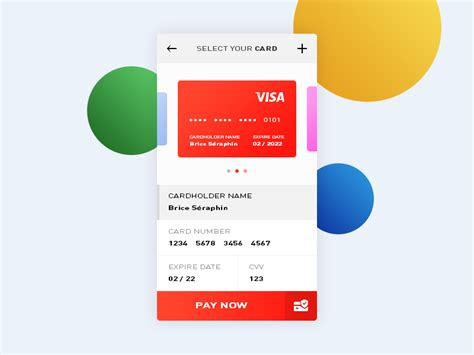 Credit Card App UI Design | Free PSD Template | PSD Repo