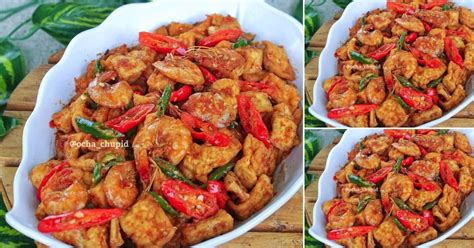 Resep Sambal Goreng Udang Tahu. Sederhana Namun Lezat dan Bergizi