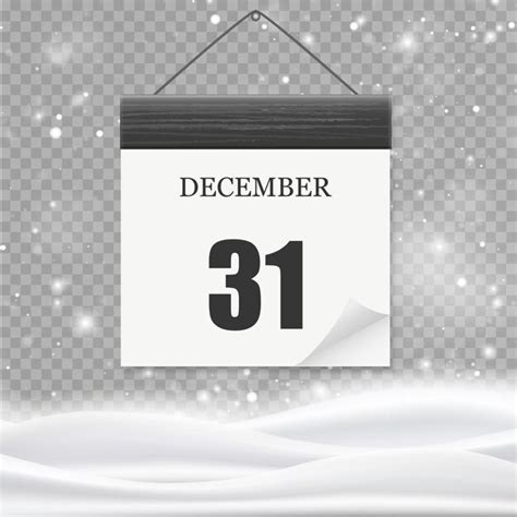 Premium Vector | 31st december winter holiday time day off calendar ...