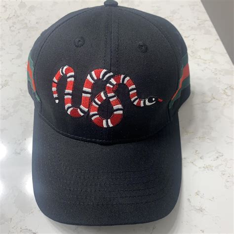 Gucci Women's Black and Red Hat | Depop