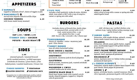 Cafe Express menu in Houston, Texas, USA