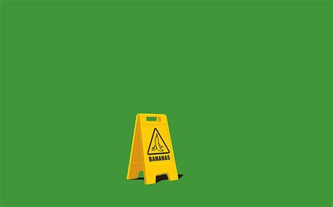 HD wallpaper: bananas, Green, minimalism, Simple, Warning Signs ...