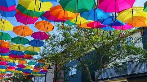 What's Great Off 138: Umbrella Sky art installation at Brick Marketplace