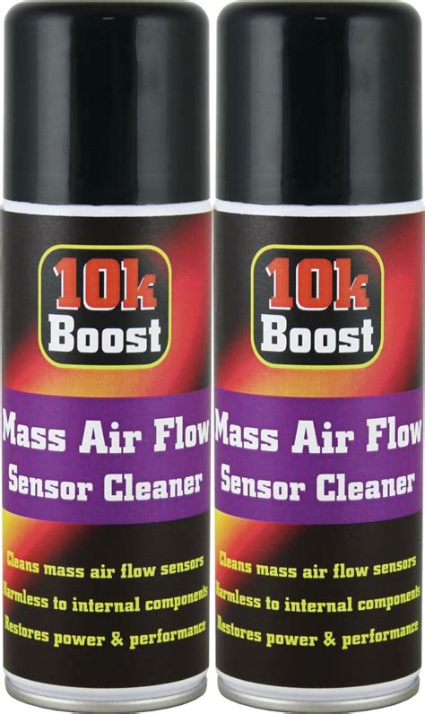 2 x MASS AIR FLOW MAF SENSOR CLEANER SPRAY 10KBOOST RESTORES PERFORMANCE 200ML