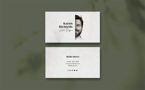 Creative Black & White Business Card Design Templates | EntheosWeb