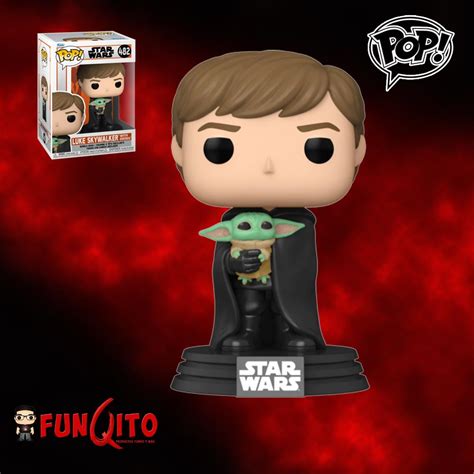 Star Wars Mandalorian Luke Skywalker con Grogu Funko Pop! - FUNQITO