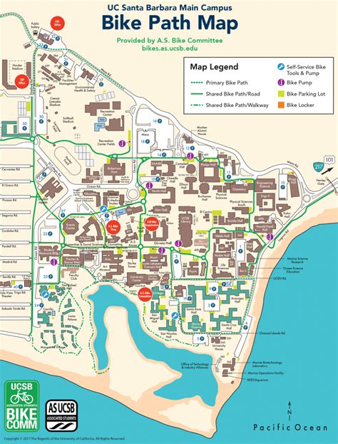 Campus Bike Map | UCSB Associated Students Bike Committee