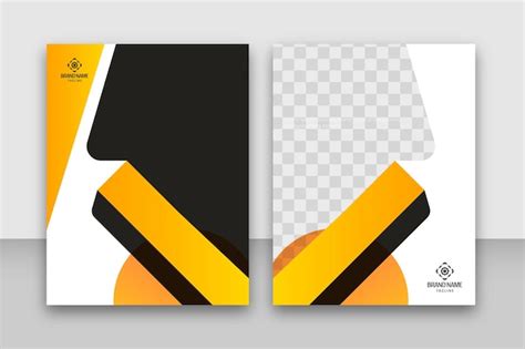 Premium Vector | Blank book cover design template