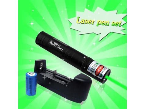 Powerful Military JD-850 Green Laser Pointer Pen 5mw + Battery + Charger - Newegg.com