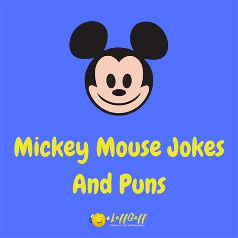 30+ Hilarious Mickey Mouse Jokes And Puns! | LaffGaff