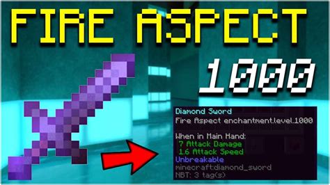 How To Get Fire Aspect 1000 in Minecraft 1.21.3 → 1.20.1, 1.19.4