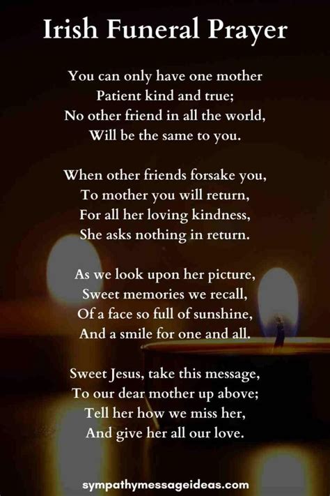 The 43 Most Touching Funeral Poems for Moms - Sympathy Card Messages | Funeral poems for mom ...