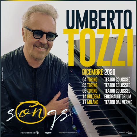 Umberto Tozzi: torna dal vivo a dicembre con "Songs"