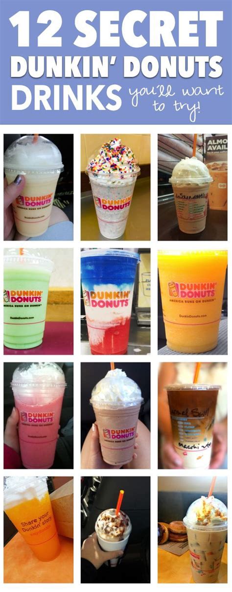 Here's The Complete Dunkin' Donuts Secret Menu | Best dunkin donuts ...