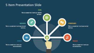 Free 5 Item Presentation Slide for PowerPoint - SlideModel