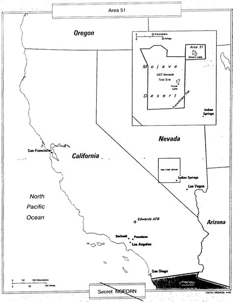 Groom Lake Nevada Map - California southern Map