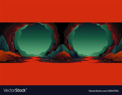 Cave - seamless background cavern Royalty Free Vector Image