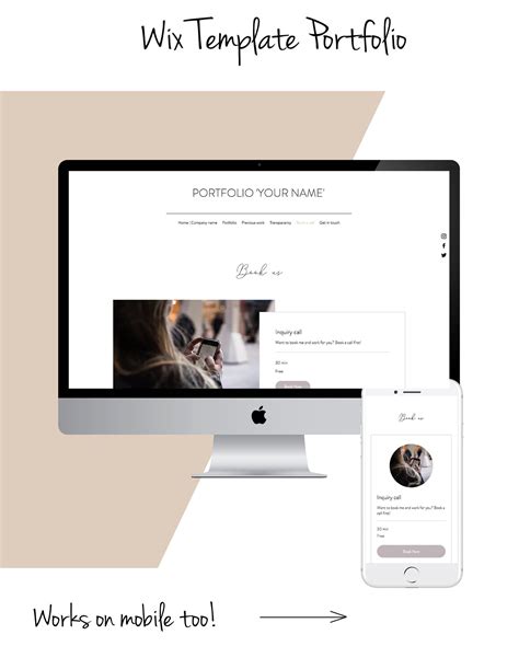 Wix Website Portfolio Template Customizable Portfolio Ready-to-go Live ...