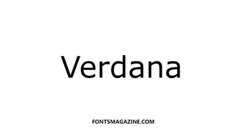 Verdana Font Download | The Fonts Magazine