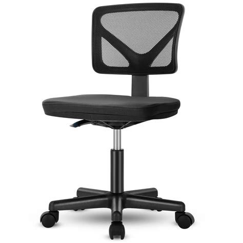Buy Sweetcri Desk Chair, Armless Office Chair, Computer Home Office Low-Back Mesh Task Swivel ...
