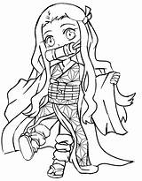 Nezuko Coloring Pages  Free Printable For Kids sketch template