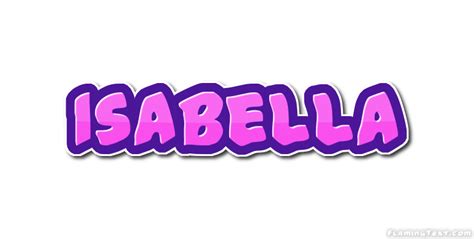 Isabella ロゴ | フレーミングテキストからの無料の名前デザインツール