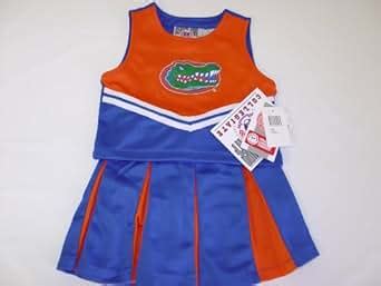 Amazon.com: Florida Gators NCAA 2pc Tank Cheerleader Halloween Costume ...