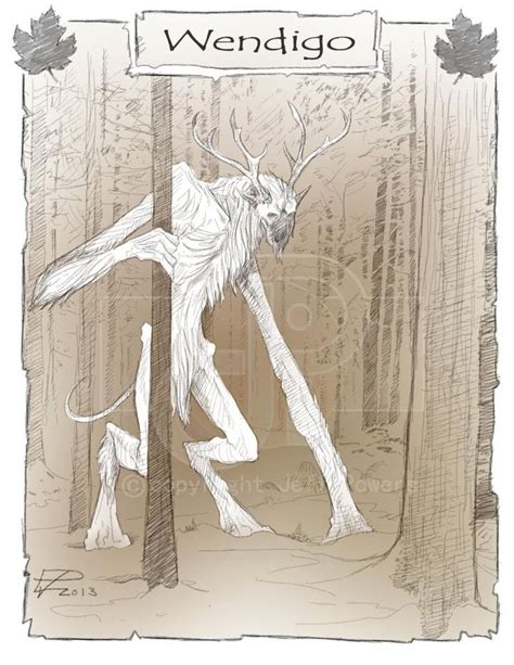 In Algonquian folklore, the wendigo or windigo is a cannibal monster or ...