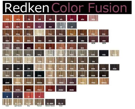 Redken hair color chart | Age beautiful hair color, Hair color chart, Redken hair color