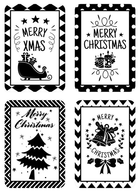 Black And White Gift Tags Printable