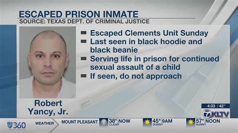 TDCJ searching for escaped inmate from Clemens Unit in Brazoria