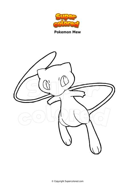 Pokemon Mew Ausmalbild