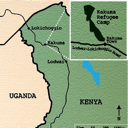 Map of Kakuma Town and Kakuma Refugee Camp.