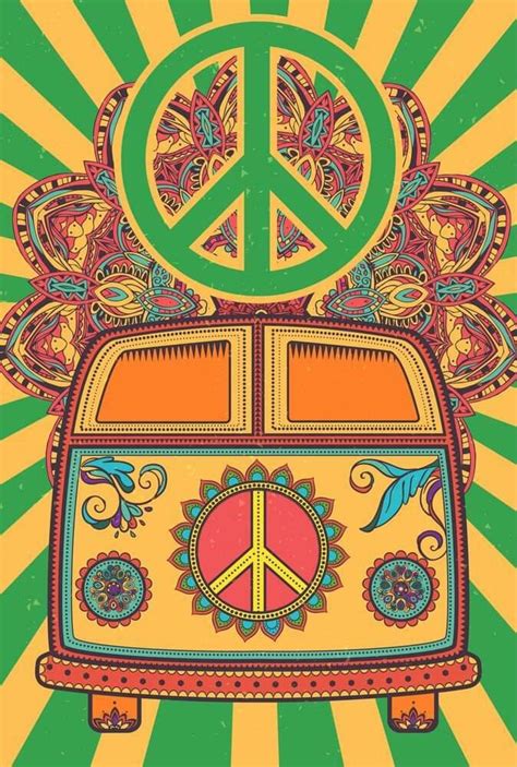 Hippie Life, Hippie Art, Mint Green Wallpaper Iphone, Hippie Vintage, Hippie Posters, 60s Art ...