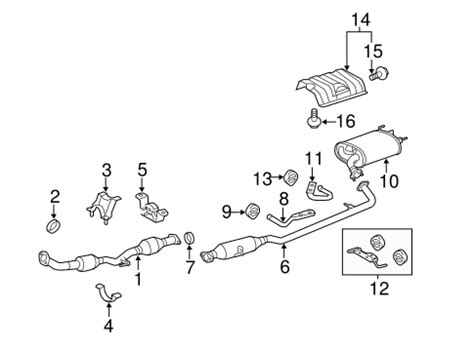 Genuine OEM EXHAUST COMPONENTS Parts for 2007 Toyota Camry LE - Olathe Toyota Parts Center