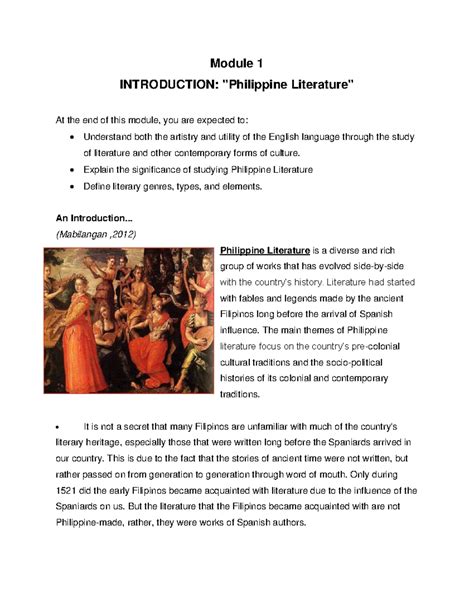 summary of philippine literature history