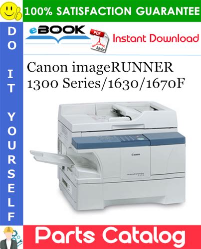 Canon imageRUNNER 1300 Series/1630/1670F Parts Catalog Manual – PDF ...