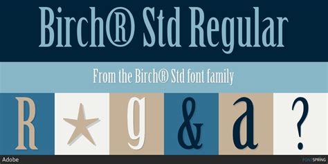 Birch® Std Font | Fontspring