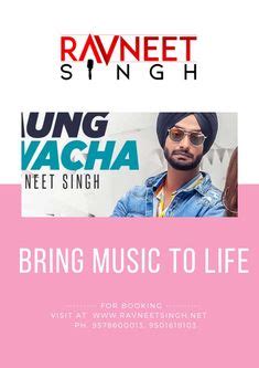 Ravneet Singh - Punjabi Singer | Songs, Singer, Songwriting