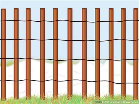 How to Install a Snow Fence (with Pictures) - wikiHow