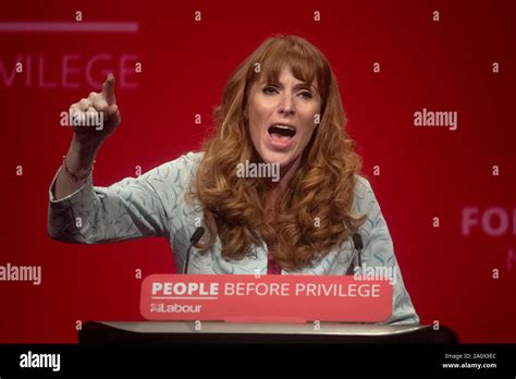 Shadow education secretary Angela Rayner gives a speech during the ...